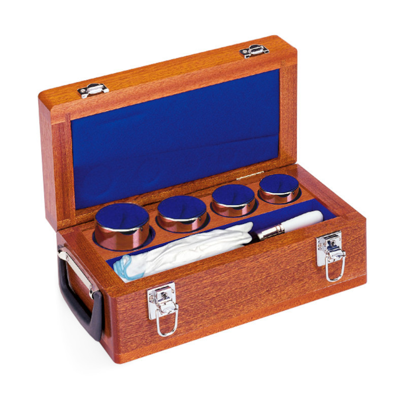 Cylinder Weights, Set (1 kg - 5 kg), Wooden Box 