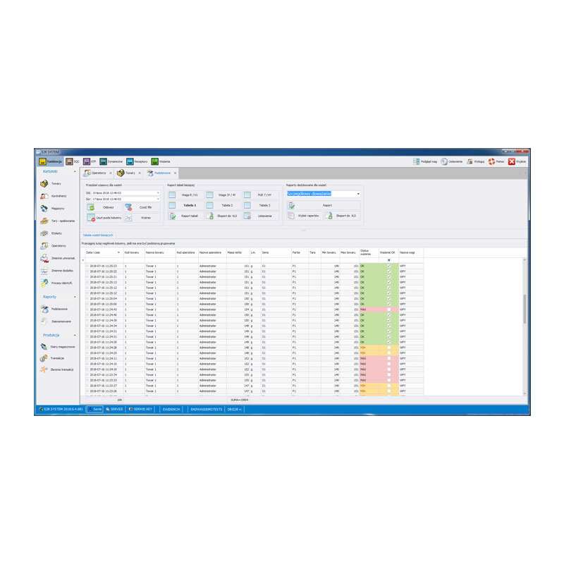 E2R Weighing Records