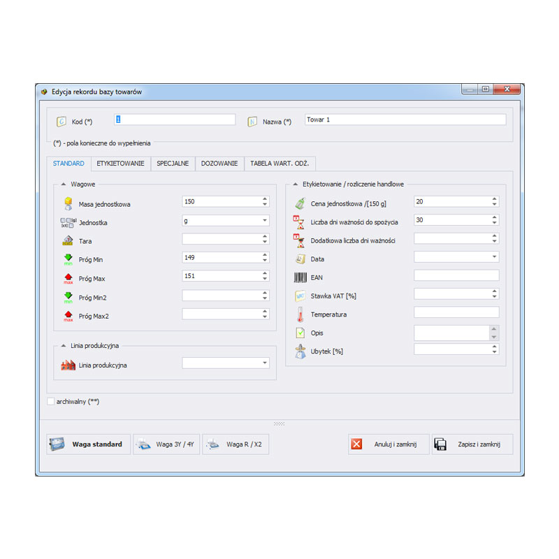 E2R Weighing Records