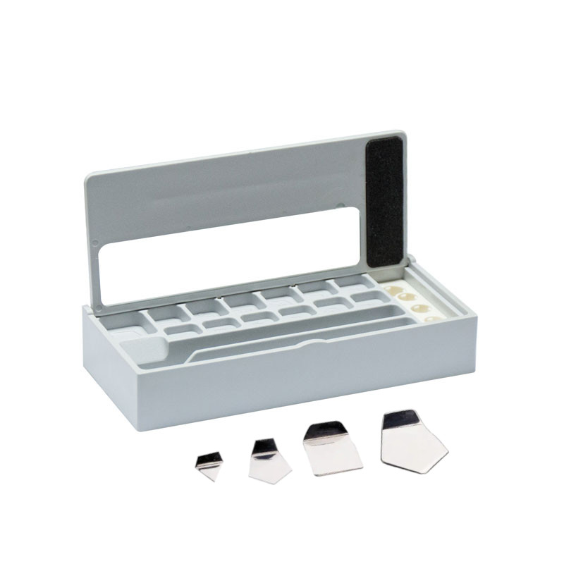 Flat polygonal sheets, Set (1 mg - 500 mg), Plastic Box