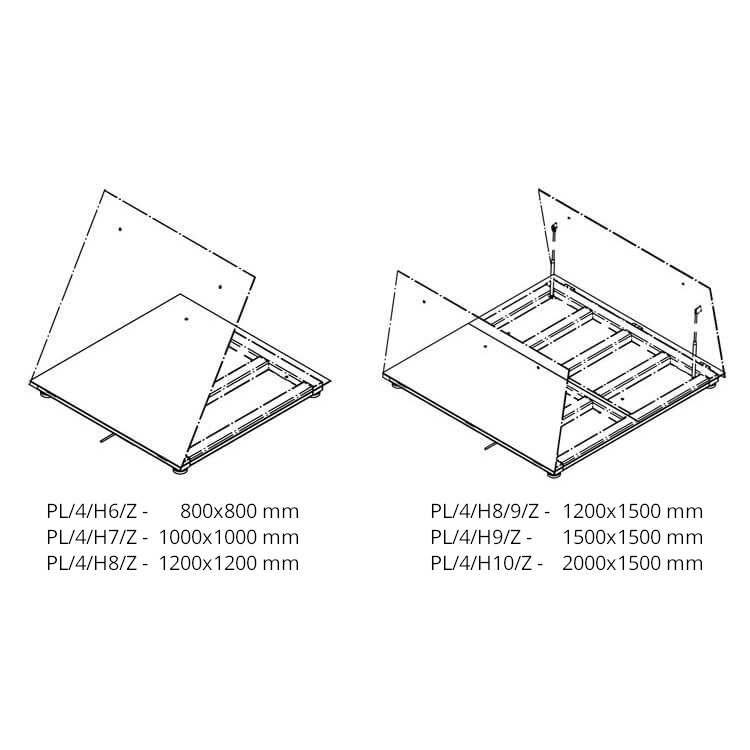 H315.4.300.H8/9/Z Stainless Steel Platform Scale, pit version
