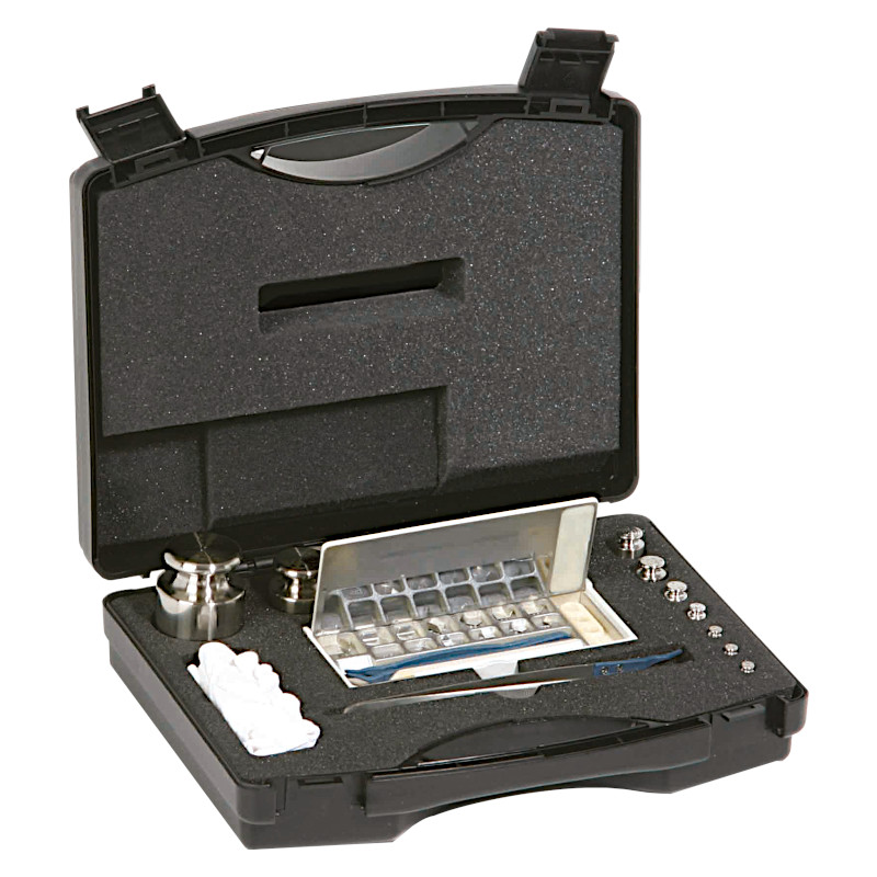 Knob weights, Set (1 mg - 100 g), Plastic Box